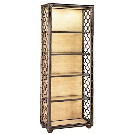 Lattice 4 Closed-Shelf Etagere